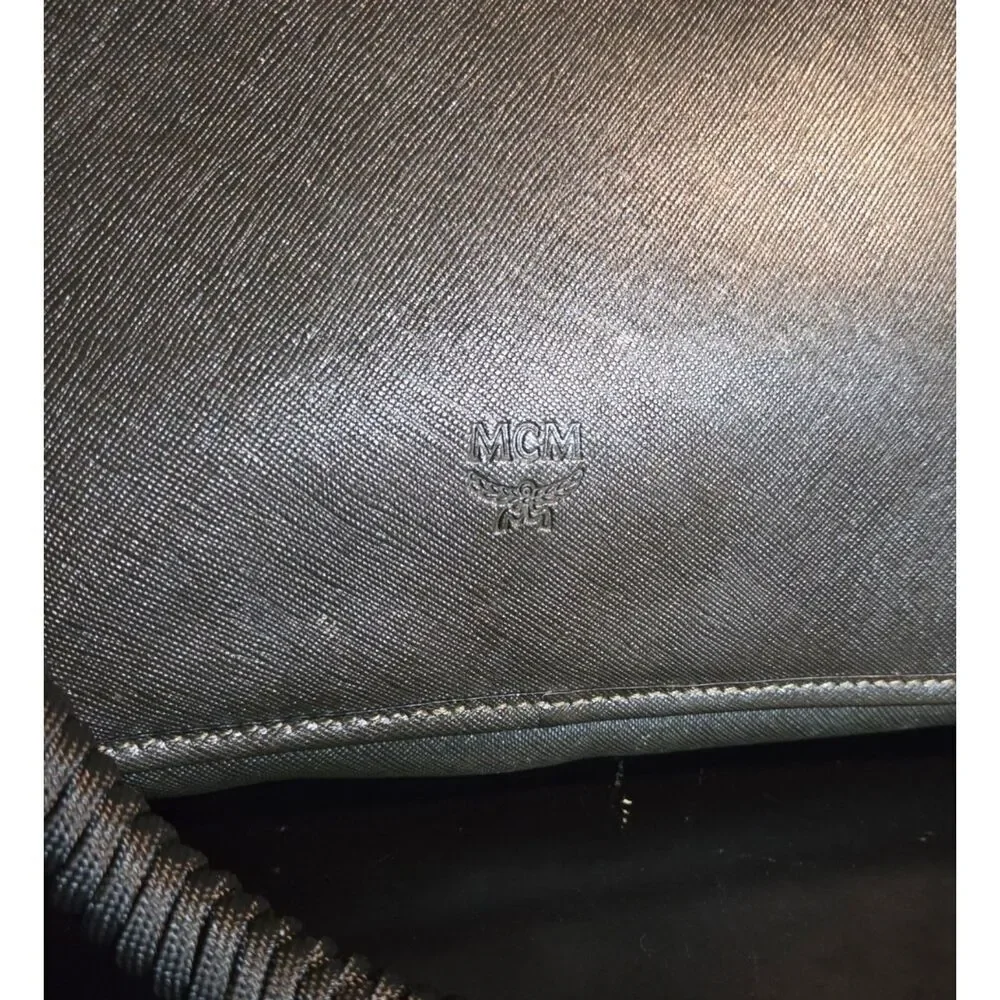 MCM Laptop Cross Grain Leather Case in Excellent Condition
